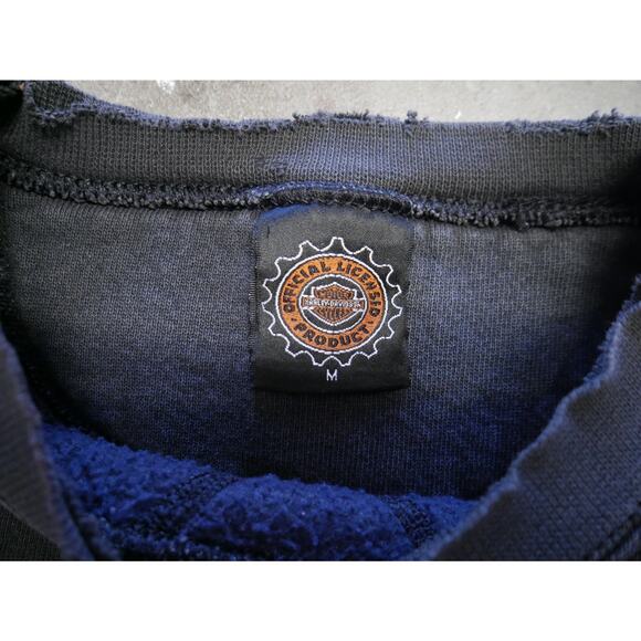 Vintage 90s Harley Davidson Thrashed Sweatshirt - Picture 3 of 9